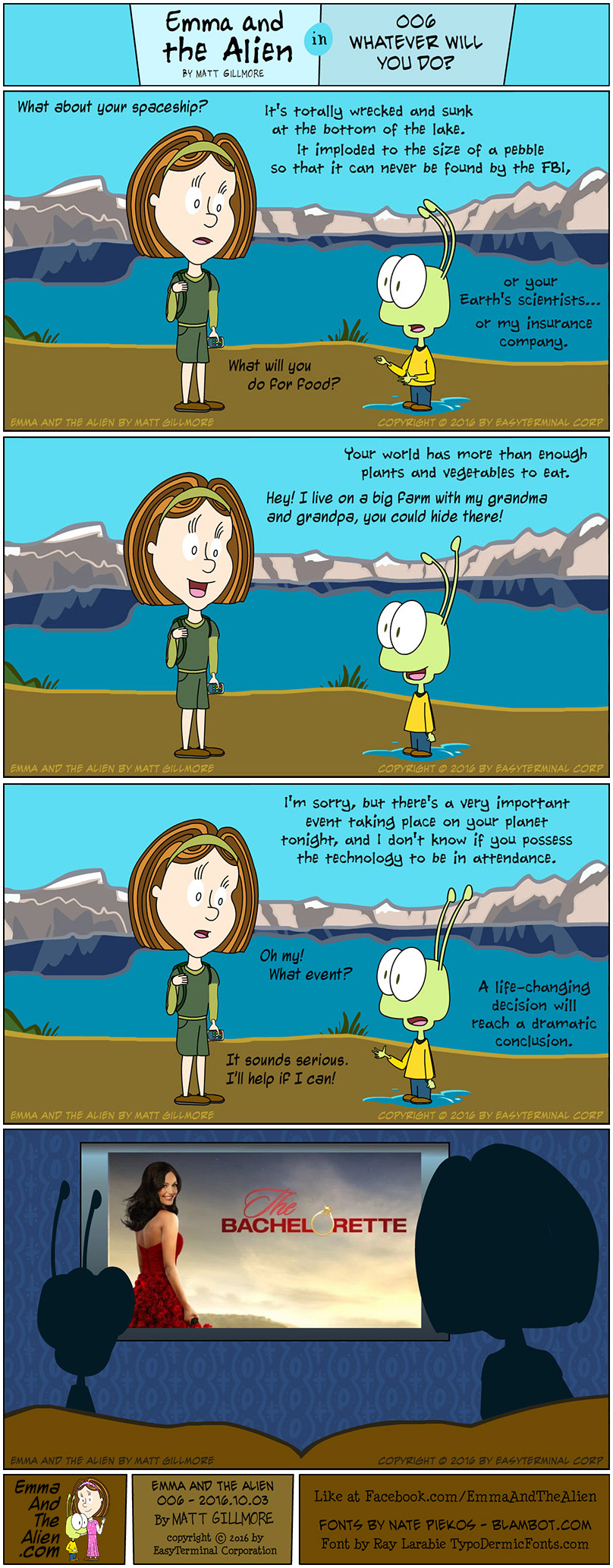 Webcomic Emma And The Alien Comic Strip 006 Whatever Will You Do